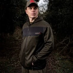 Trakker Marl Fleece Backed Fishing Hoodie -TRAKKER Store trakker fleece backed hoody 8